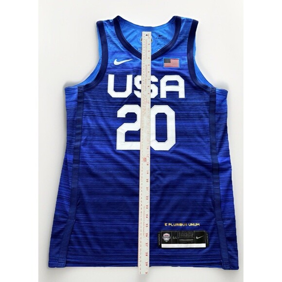 Nike 2020 USA Basketball Road Authentic Vaporknit Jersey Size 44 MED CT6562-451 - Picture 7 of 10